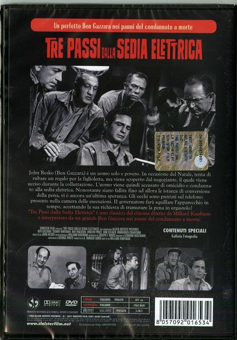 Tre passi dalla sedia elettrica di Millard Kaufman - DVD - 2