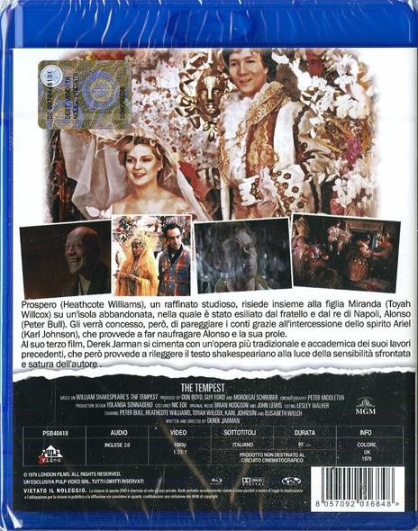 The Tempest (Blu-ray) di Derek Jarman - Blu-ray - 2