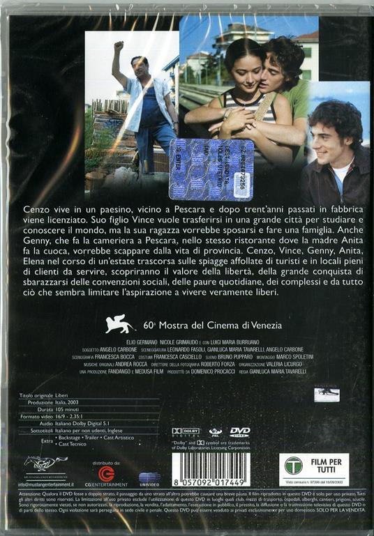 Liberi (DVD) di Gianluca Maria Tavarelli - DVD - 2