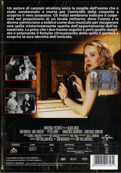 L' angelo nero (DVD) di Roy William Neill - DVD - 5