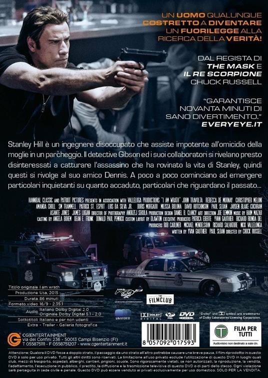 I Am Wrath. Io sono vendetta (DVD) di Chuck Russell - DVD - 7