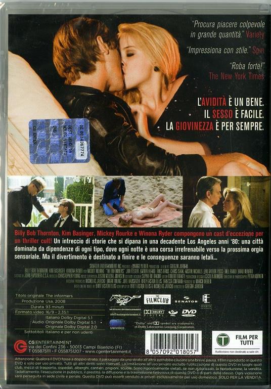 The Informers. Vite oltre il limite (DVD) di Gregor Jordan - DVD - 7