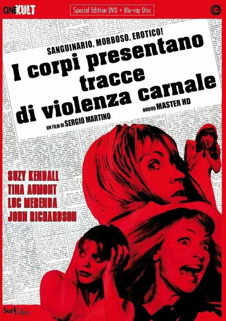 I corpi presentano tracce di violenza carnale (DVD + Blu-ray) - DVD +  Blu-ray - Film di Sergio Martino Giallo