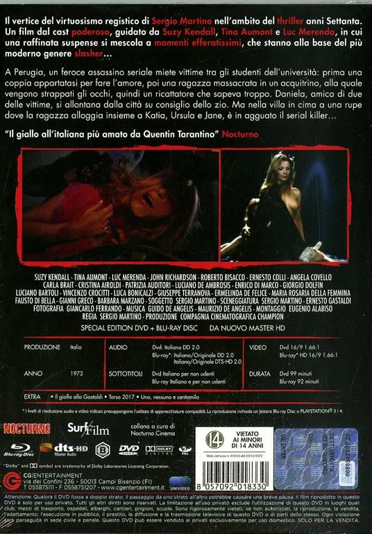 I corpi presentano tracce di violenza carnale (DVD + Blu-ray) - DVD +  Blu-ray - Film di Sergio Martino Giallo