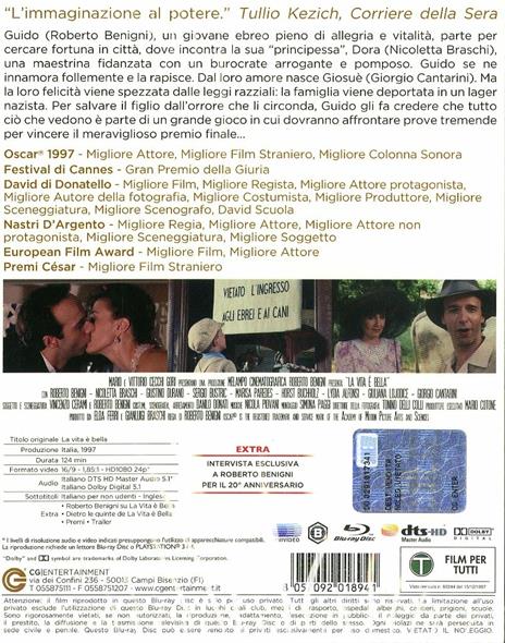 La vita è bella (Blu-ray) - Blu-ray - Film di Roberto Benigni Drammatico |  IBS