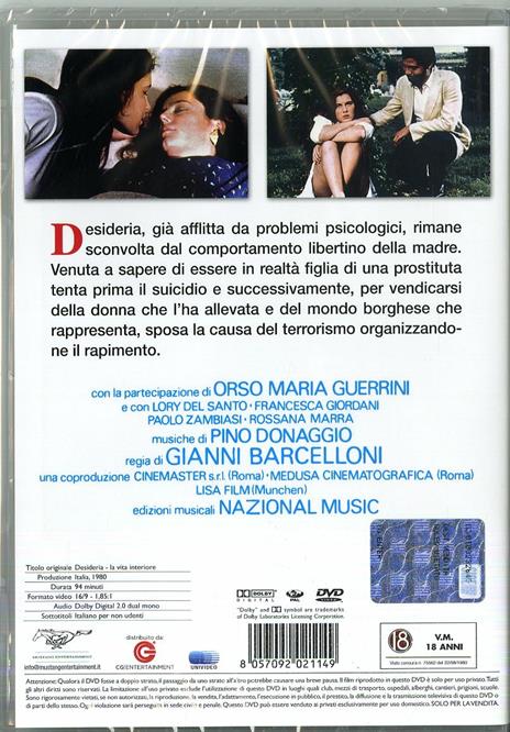 Desideria. La vita interiore (DVD) di Gianni Barcelloni - DVD - 5
