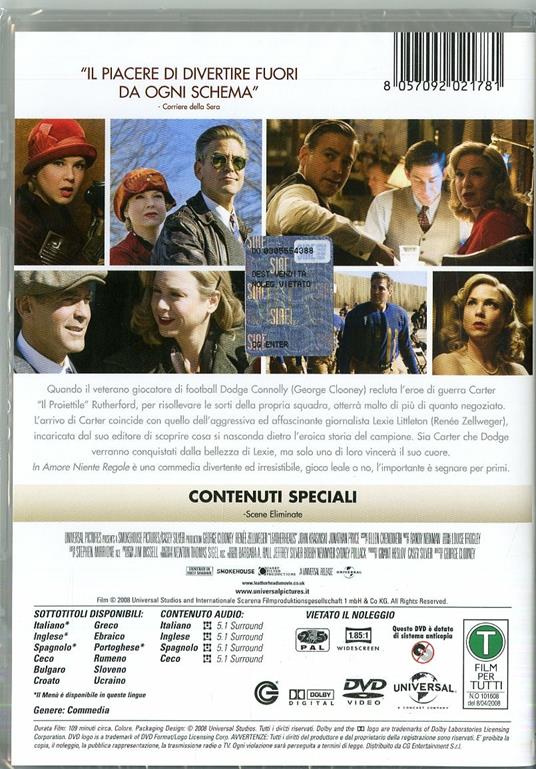 In amore niente regole (DVD) di George Clooney - DVD - 2