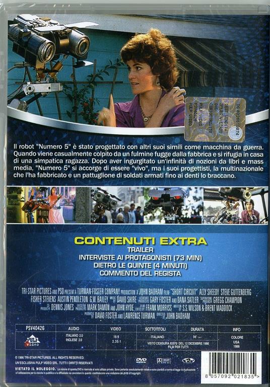 Corto circuito (DVD) - DVD - Film di John Badham Fantastico | IBS