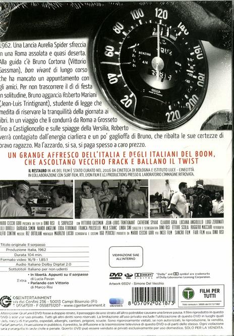 Il sorpasso (DVD) di Dino Risi - DVD - 2