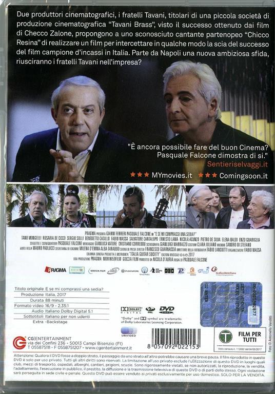 E se mi comprassi una sedia? (DVD) - DVD - Film di Pasquale Falcone  Commedia | IBS