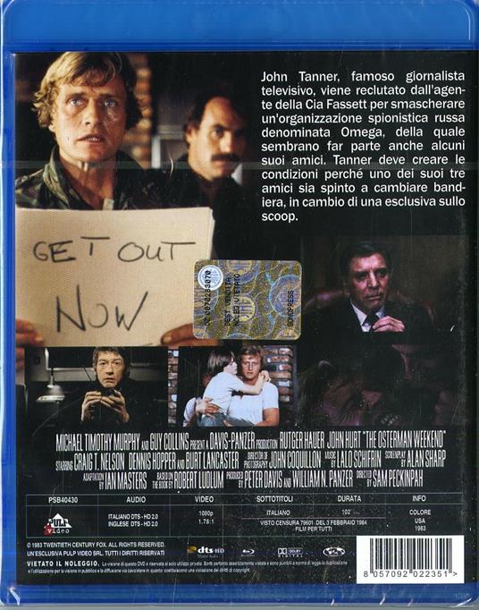 Osterman Weekend (Blu-ray) di Sam Peckinpah - Blu-ray - 2