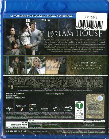 Dream House (Blu-ray) di Jim Sheridan - Blu-ray - 2