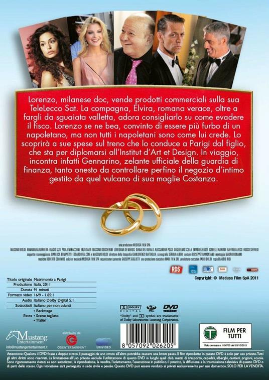 Matrimonio a Parigi (DVD) - DVD - Film di Claudio Risi Commedia | IBS