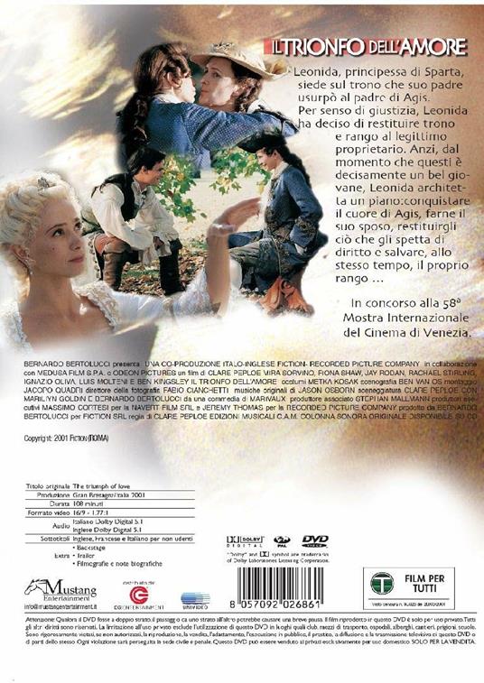 Il trionfo dell'amore (DVD) di Clare Peploe - DVD - 2