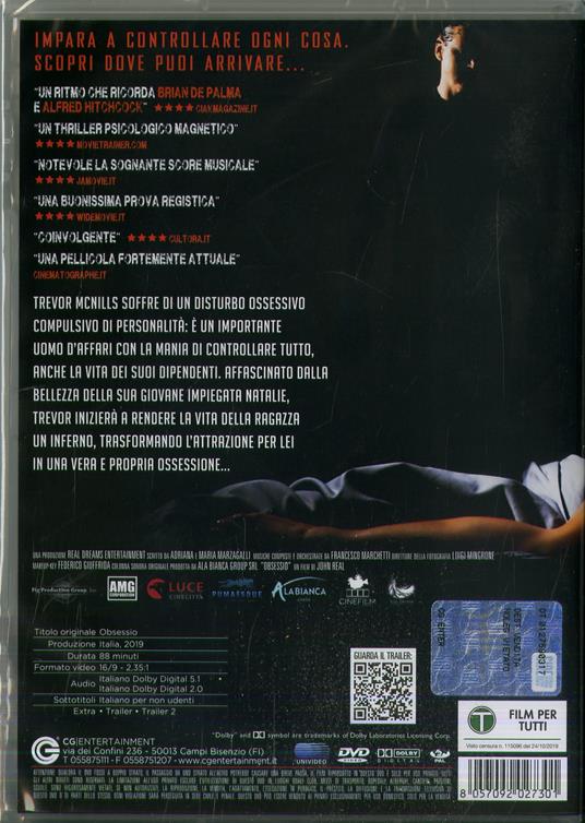 Obsessio (DVD) di John Real - DVD - 2