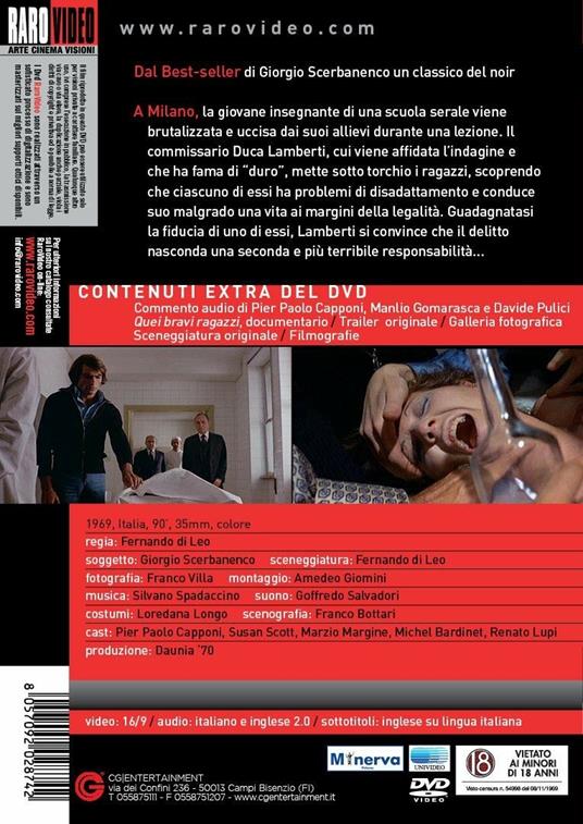 I ragazzi del massacro (DVD) - DVD - Film di Fernando Di Leo Giallo | IBS