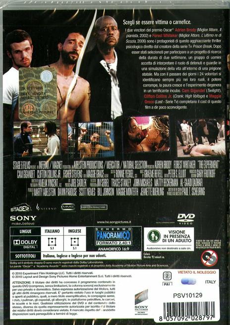 The Experiment (DVD) di Paul Scheuring - DVD - 2
