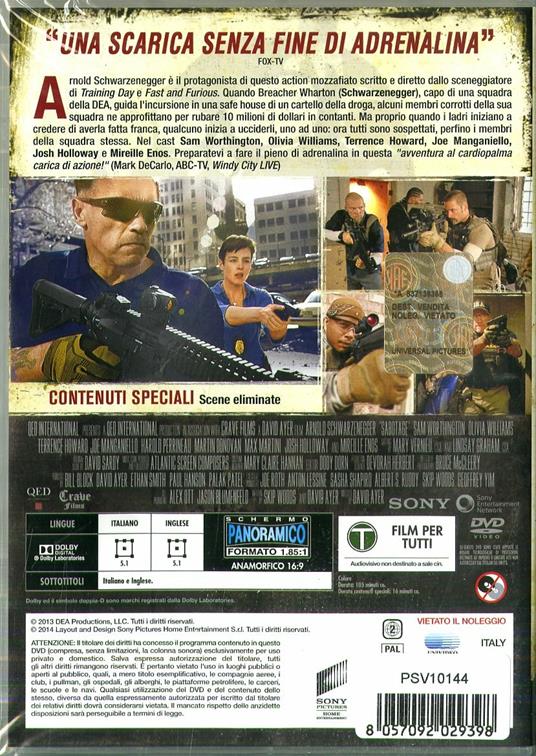 Sabotage (DVD) di David Ayer - DVD - 2