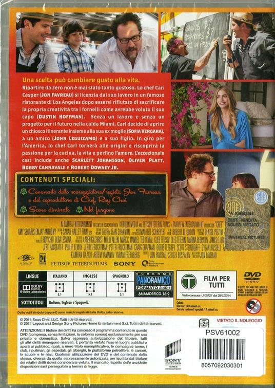 Chef. La ricetta perfetta (DVD) di Jon Favreau - DVD - 2