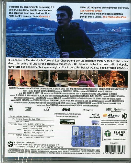 Burning (Blu-ray) di Lee Chang-dong - Blu-ray - 2
