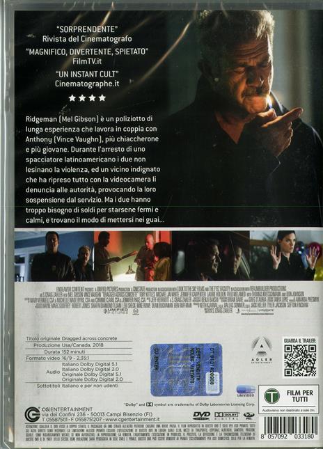 Dragged Across Concrete. Poliziotti al limite (DVD) di S. Craig Zahler - DVD - 2