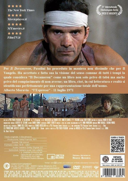 Decameron (DVD) - DVD - Film di Pier Paolo Pasolini Commedia | IBS