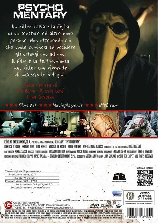 Psychomentary (DVD) di Luna Gualano - DVD - 2