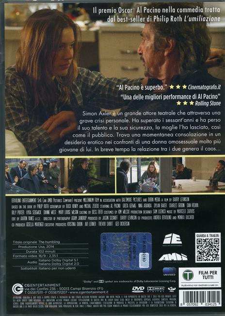 The Humbling (DVD) di Barry Levinson - DVD - 2