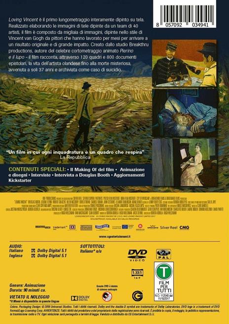 Loving Vincent (DVD) di Dorota Kobiela - DVD - 2