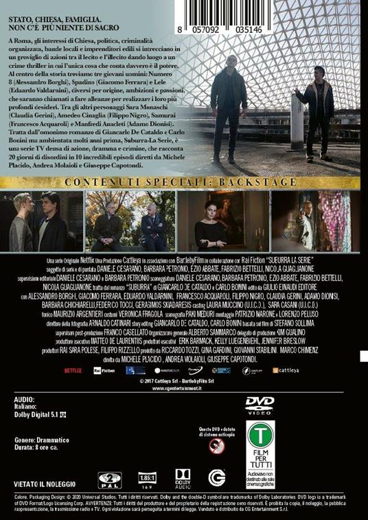 Suburra. Stagione 1. Serie TV ita (3 DVD) - DVD - Film di Michele Placido ,  Andrea Molaioli Giallo | IBS