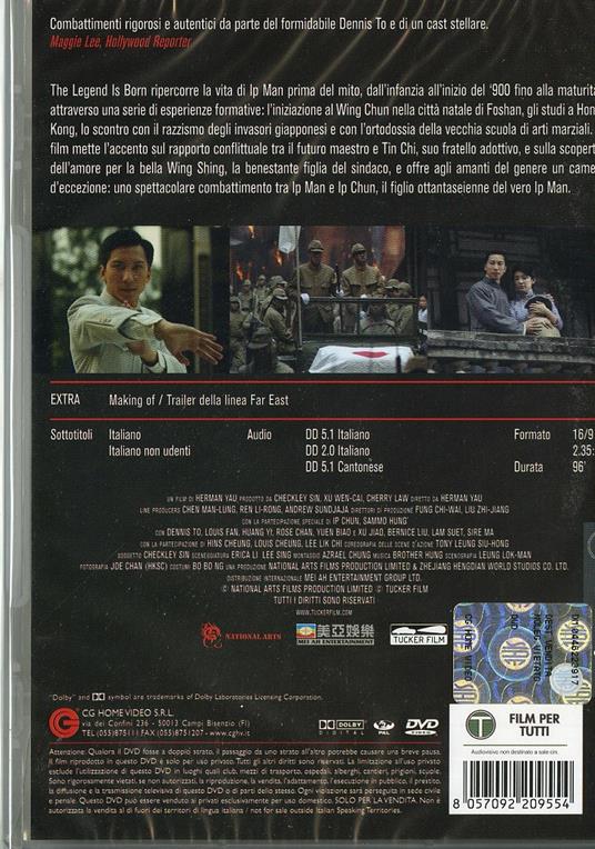 The Legend is Born. Ip Man di Herman Yau Lai-to - DVD - 2