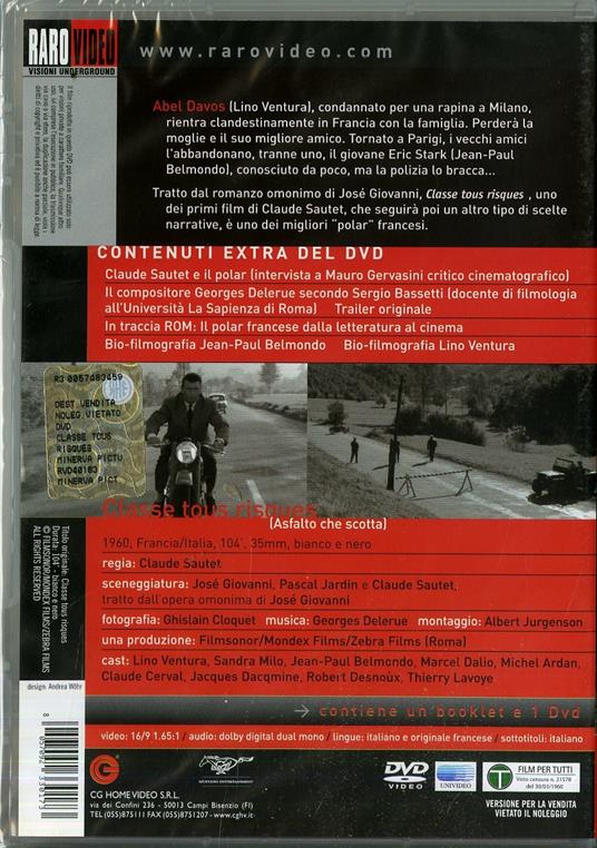 Asfalto che scotta di Claude Sautet - DVD - 2