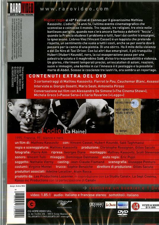 odio - DVD - Film di Mathieu Kassovitz Drammatico | IBS