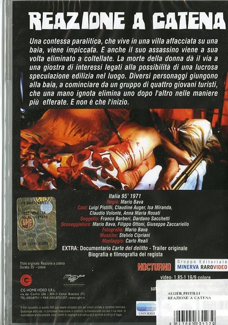 Reazione a catena - DVD - Film di Mario Bava Giallo | IBS