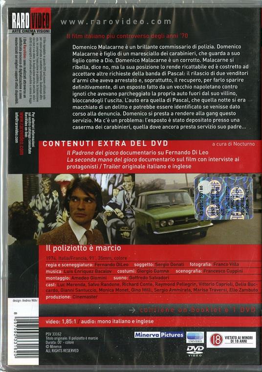 Il poliziotto è marcio di Fernando Di Leo - DVD - 2