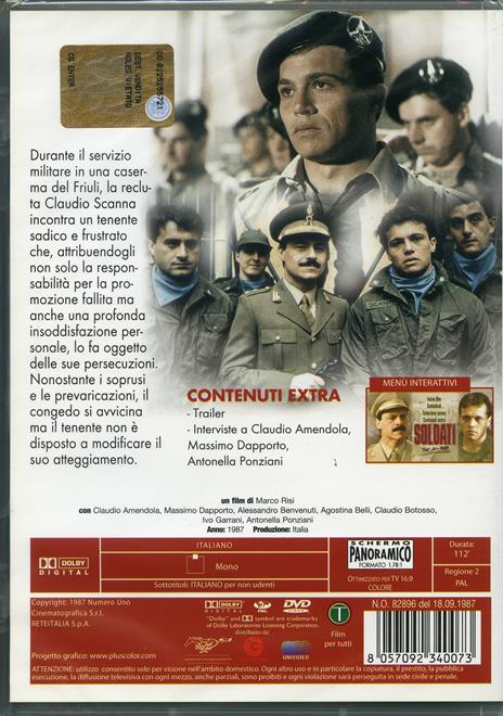 Soldati. 365 all'alba di Marco Risi - DVD - 2