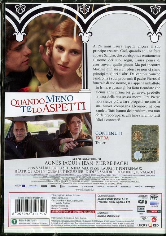 Quando meno te lo aspetti di Agnés Jaoui - DVD - 2