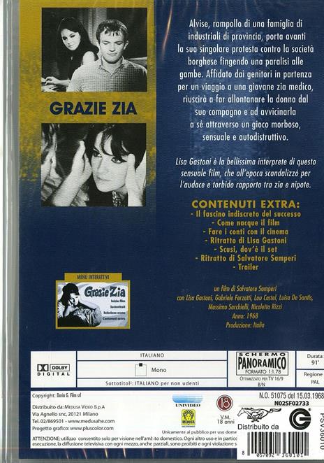 Grazie zia di Salvatore Samperi - DVD - 2