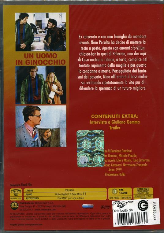 Un uomo in ginocchio di Damiano Damiani - DVD - 2