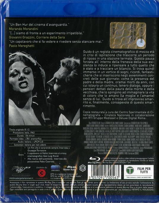 8 1/2 - Blu-ray - Film di Federico Fellini Drammatico | IBS