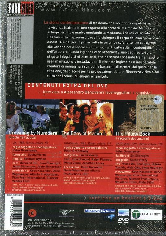 Peter Greenaway (3 DVD) - DVD - Film di Peter Greenaway Drammatico | IBS