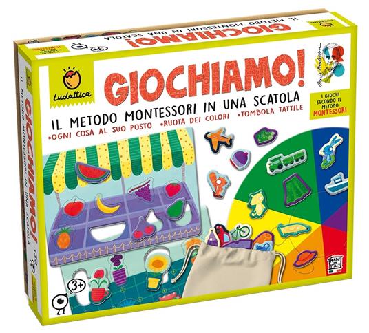 Giochiamo! Il metodo Montessori in una scatola - Ludattica - Lettura e  scrittura - Giocattoli | IBS