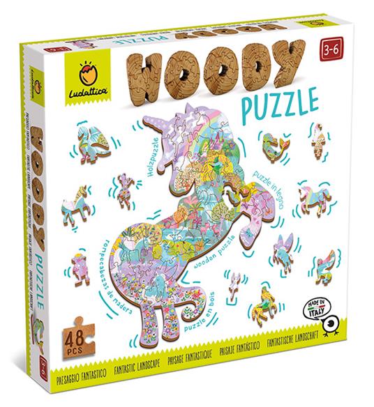 Woody Puzzle Unicorni