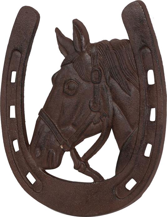 Ferro di cavallo portafortuna 31,5 x 29,5 cm Made in Italy Ferro cavallo in  ghisa Ferro cavallo finitura anticata Porta fortuna - Biscottini - Idee  regalo | IBS