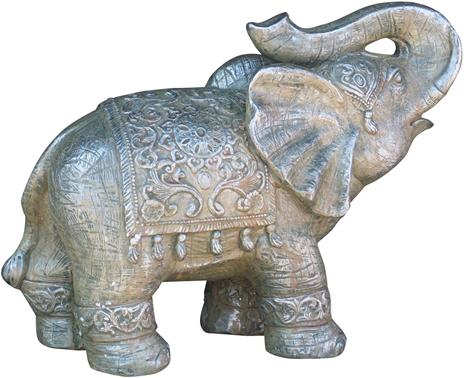 statua elefante 48x40x25 cm Statuette decorative casa in resina Statua  grande elefante indiano Elefante soprammobile Statua casa