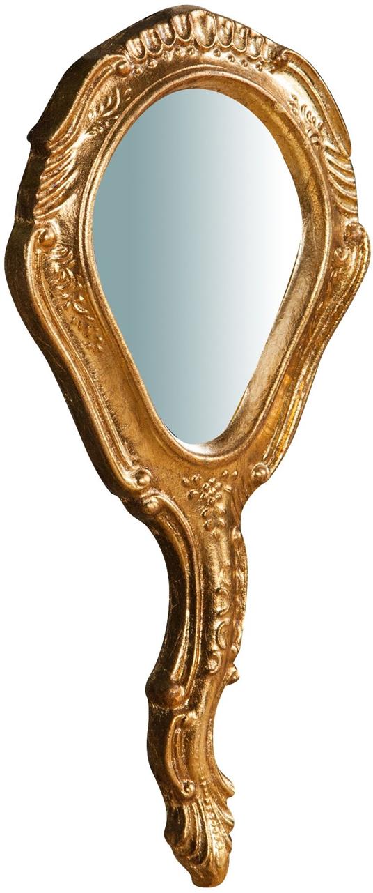 Specchio con manico vintage 30x14 cm Specchio da trucco con manico Specchio  da tavolo vintage - Biscottini - Idee regalo | IBS