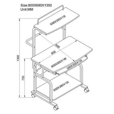 Techly Scrivania per Computer Compatta Multifunzione, Nero Lucido (ICA-TB 7800BK) - 3