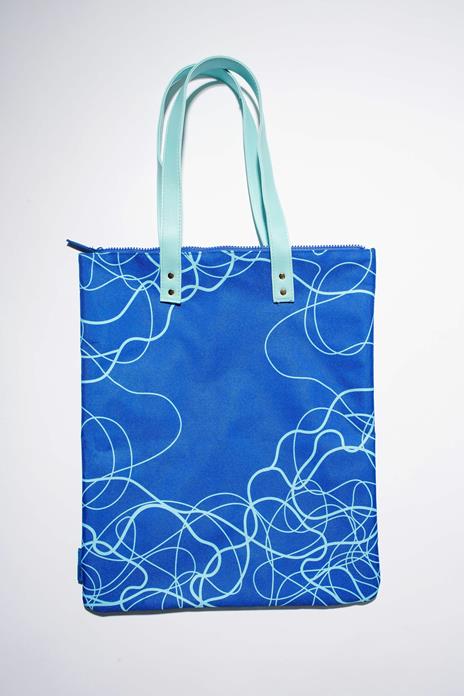 Bag Acqua Blu - Realizzata con fibre di plastica riciclata