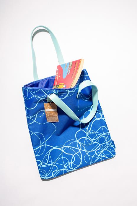 Bag Acqua Blu - Realizzata con fibre di plastica riciclata - 3