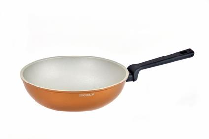 Padella Wok ZeroColor Unico Antiaderente della Salute ad Induzione 28 cm